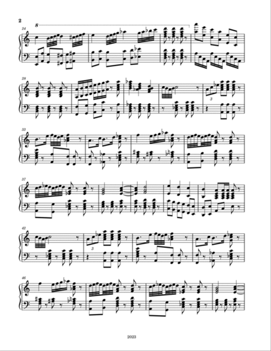 Piano Mexicana Piano Mexicana Piano Solo scores gallery preview page 2