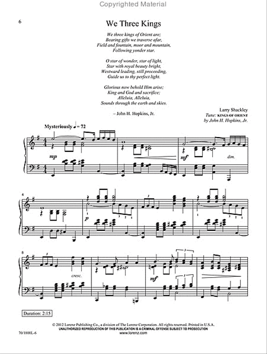Following Yonder Star Following Yonder Star Piano Solo scores gallery preview page 4