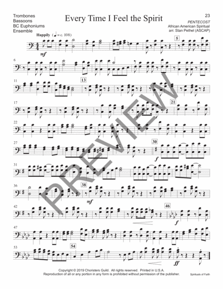 Spirituals of Faith - Trombone(s)/Bassoon(s)/BC Euphonium(s) image number null