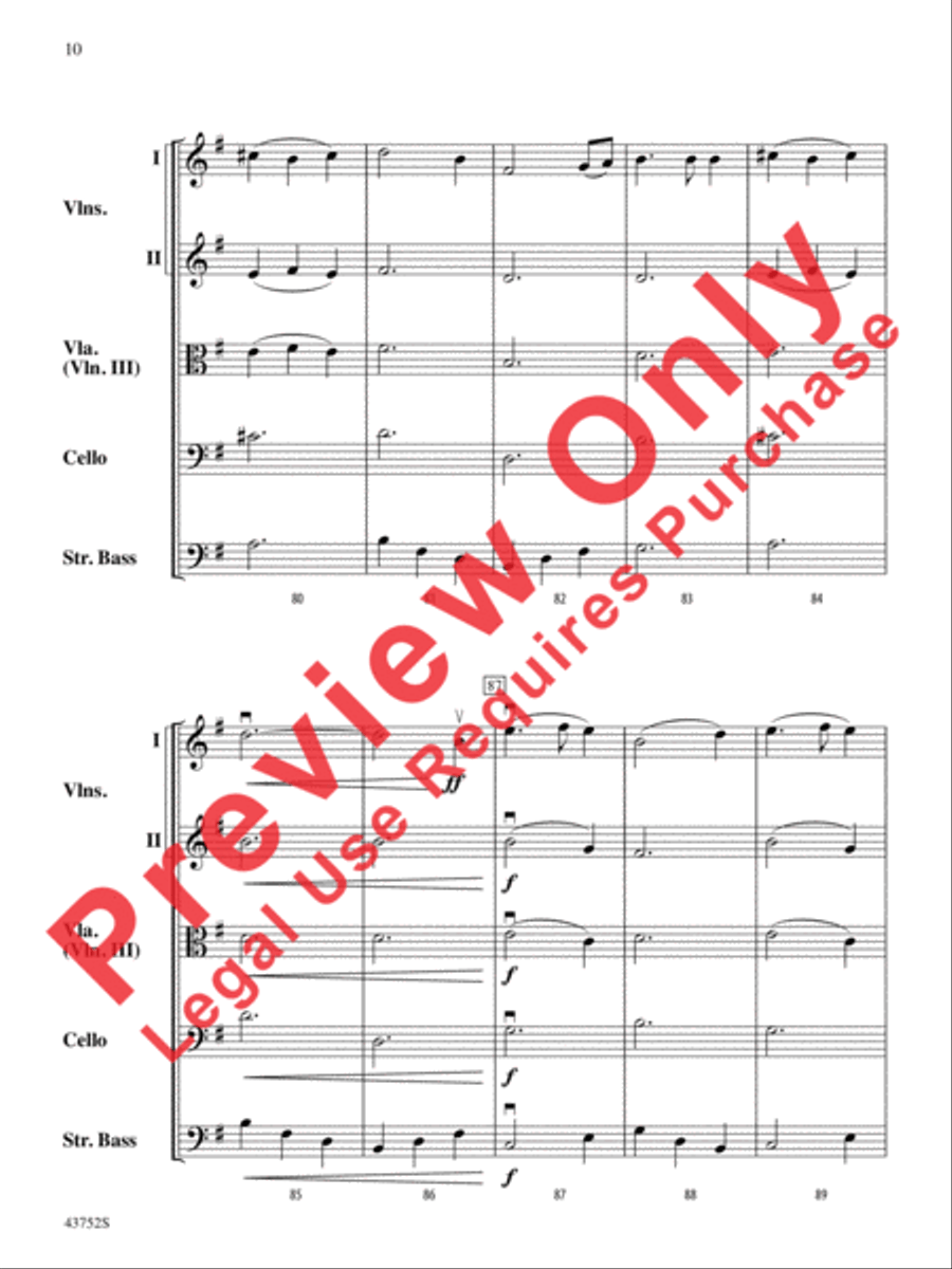 Moonlight Shadows Moonlight Shadows String Orchestra scores gallery preview page 11