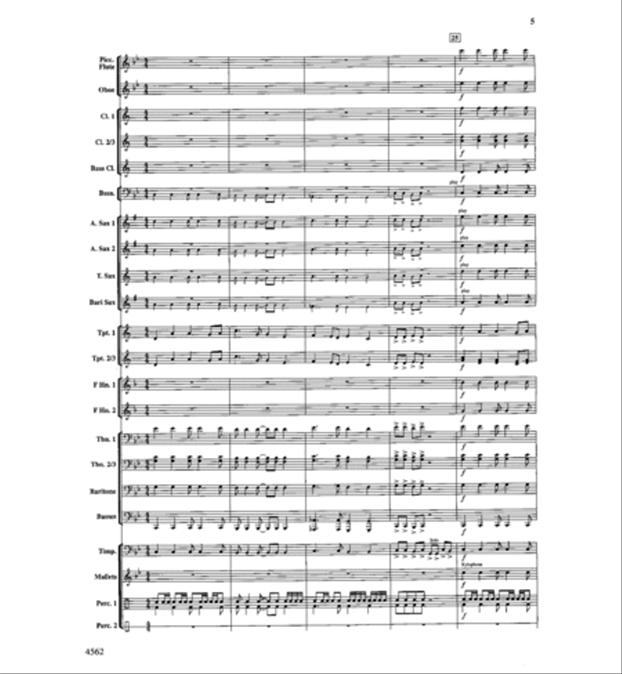 Antecedium Antecedium Concert Band scores gallery preview page 6
