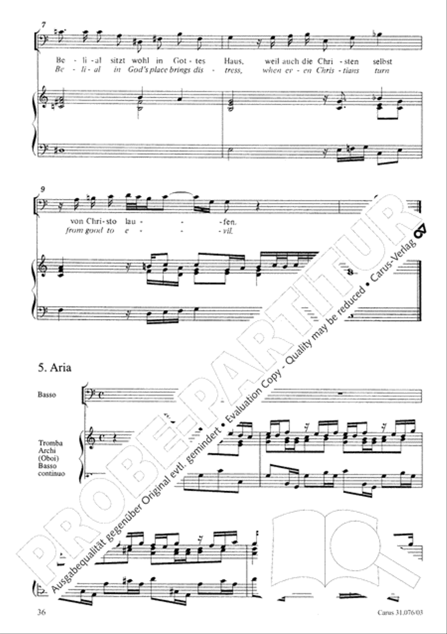 The heavens are telling the Father's glory (Die Himmel erzahlen die Ehre Gottes) 4-Part scores gallery preview page 37