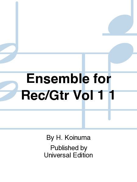 Ensemble For Rec/Gtr Vol 1 1