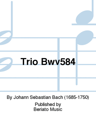 Book cover for Trio Bwv584