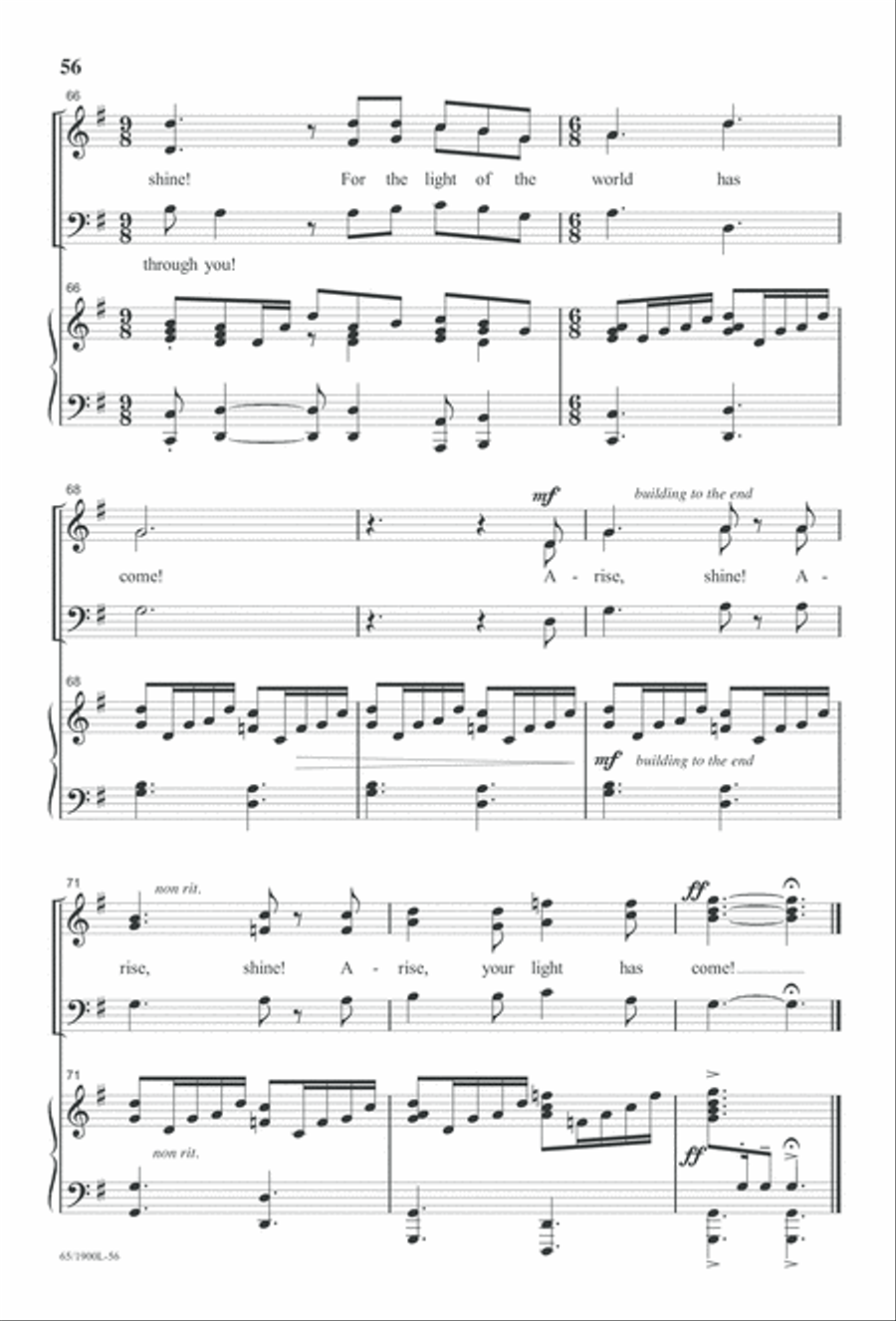 Love's Pure Light 3-Part scores gallery preview page 58