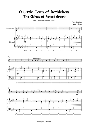 O Little Town of Bethlehem for Solo Tenor Horn and Piano