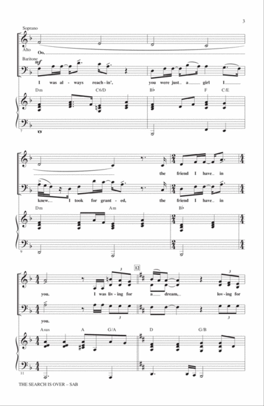 The Search Is Over 3-Part scores gallery preview page 2
