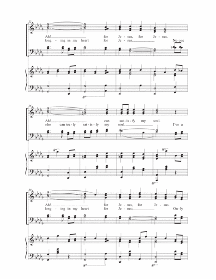 A Longing in My Heart 4-Part scores gallery preview page 3