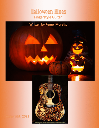 Halloween Blues for Fingerstyle Guitar
