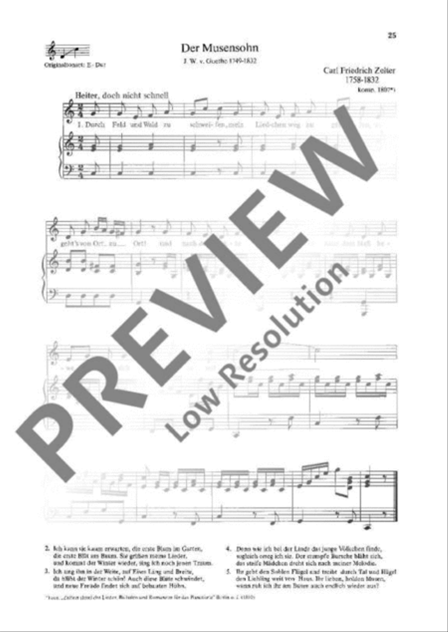 Der Musensohn Voice Solo scores gallery preview page 2