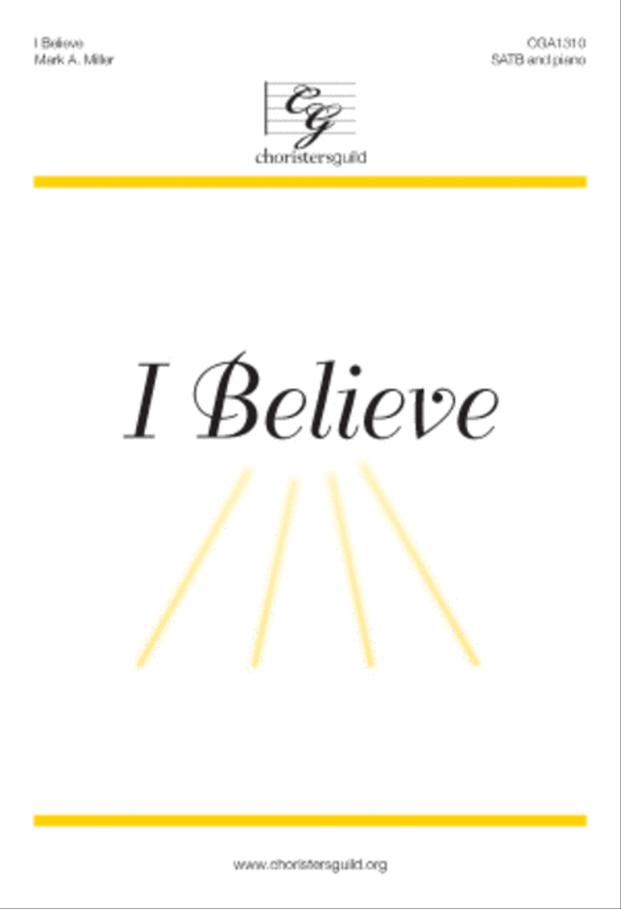 -I Believe (SATB) 4-Part scores gallery preview page 1