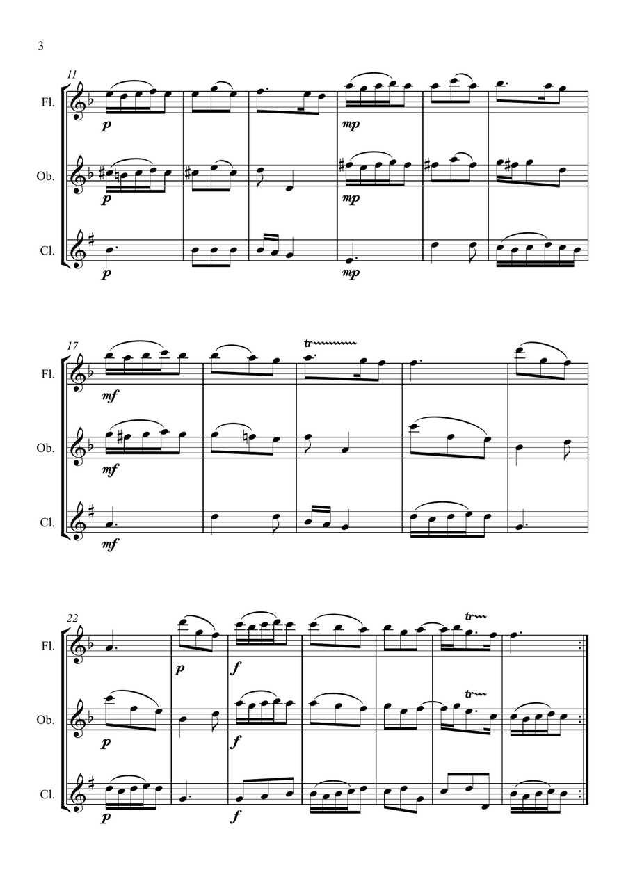 Trio Sonata - Woodwind Trio Woodwind Trio scores gallery preview page 4
