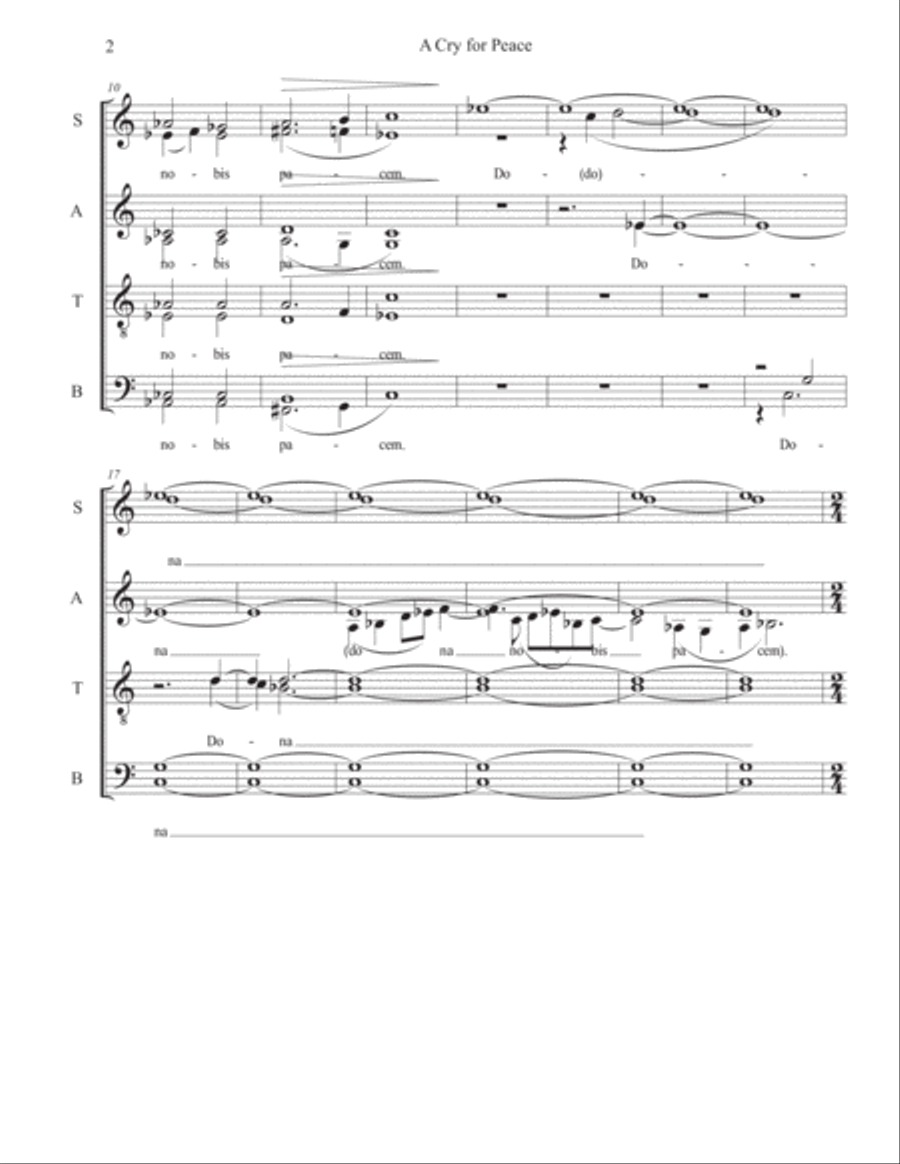 A Cry for Peace Divisi scores gallery preview page 3