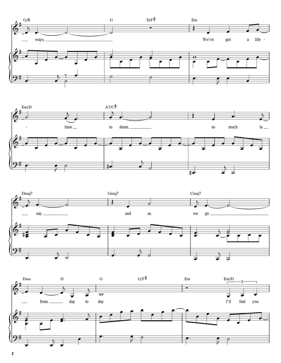 For All We Know Piano, Vocal scores gallery preview page 2