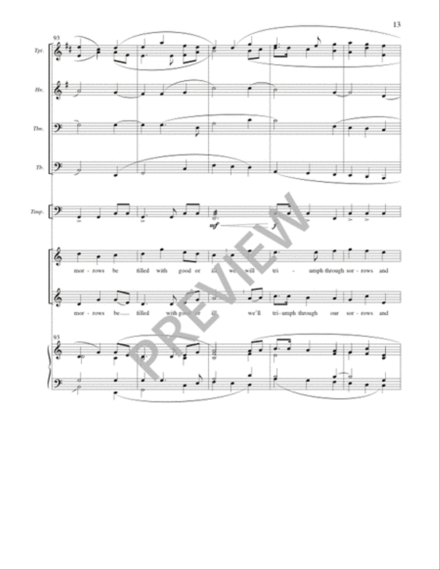 O God beyond All Praising - Full Score and Parts Bassoon scores gallery preview page 14