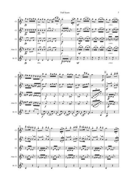 Humoresque No. 4 for Clarinet Quartet image number null
