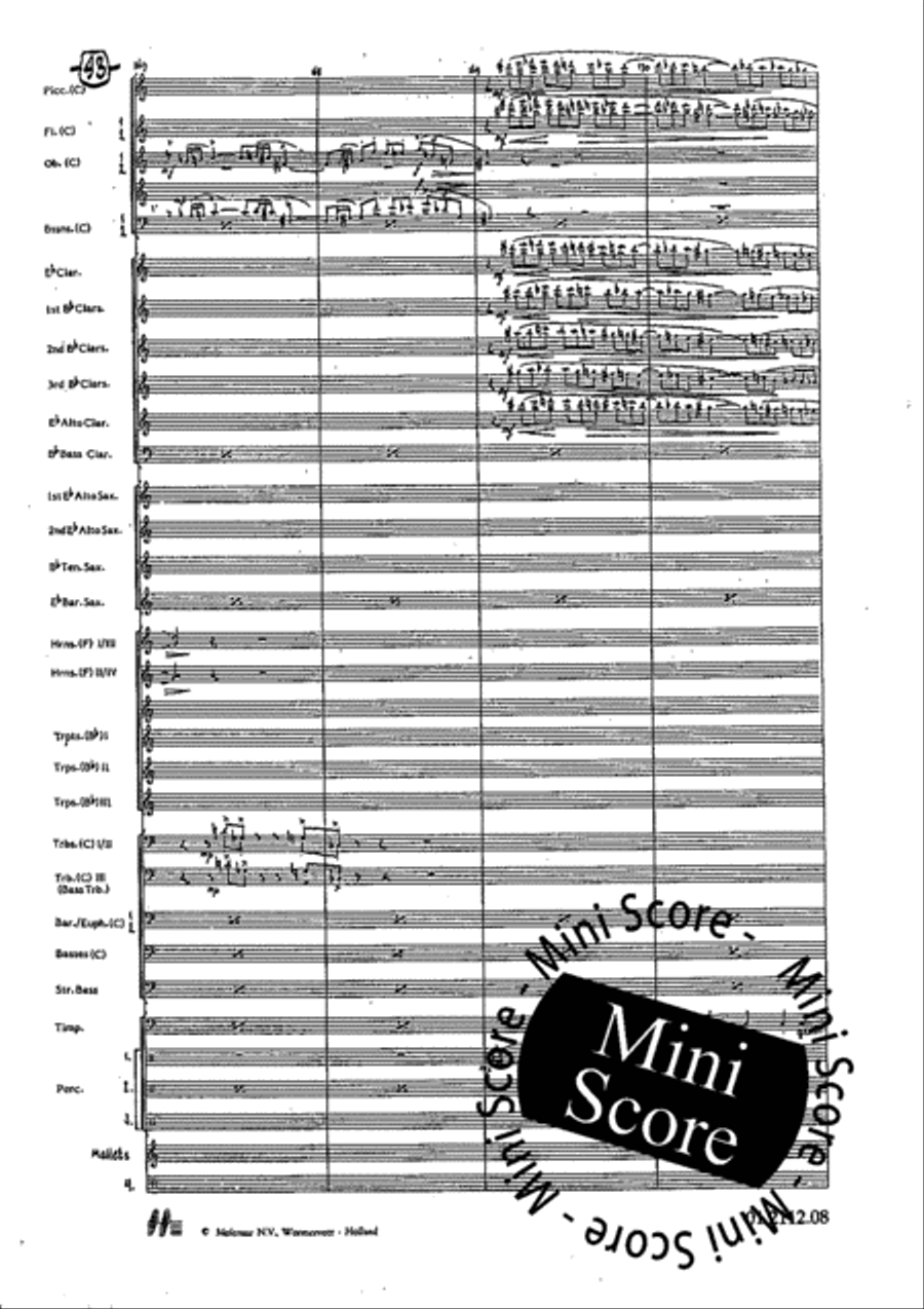 Tre Dodecapricci Concert Band scores gallery preview page 49