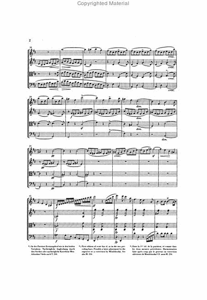 String Quartets Op. 44, No. 1-3 by Felix Bartholdy Mendelssohn String Quartet - Sheet Music