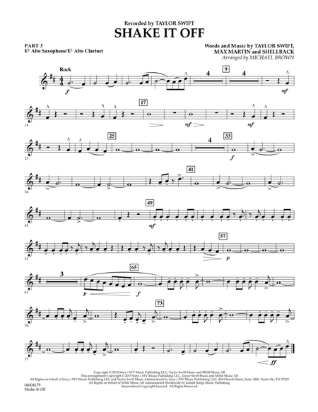 Shake It Off - Pt.3 - Eb Alto Sax/Alto Clar.