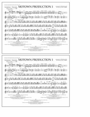 Motown Production 1(arr. Tom Wallace) - Xylophone/Marimba