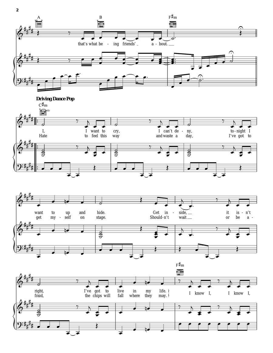 Determinate Piano, Vocal, Guitar scores gallery preview page 2