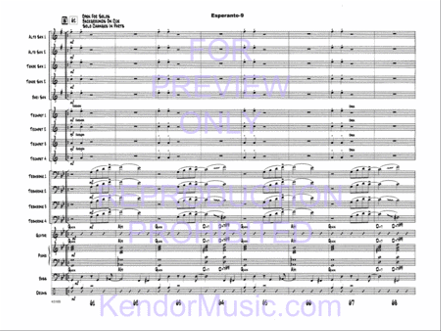 Esperanto Esperanto Jazz Ensemble scores gallery preview page 12