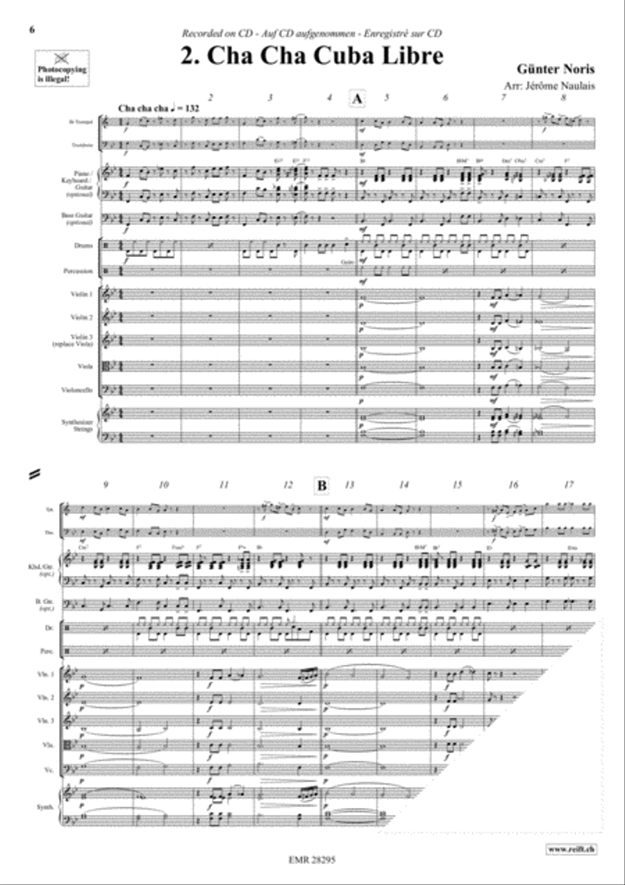 Let's Dance Volume 1 Brass Ensemble scores gallery preview page 4