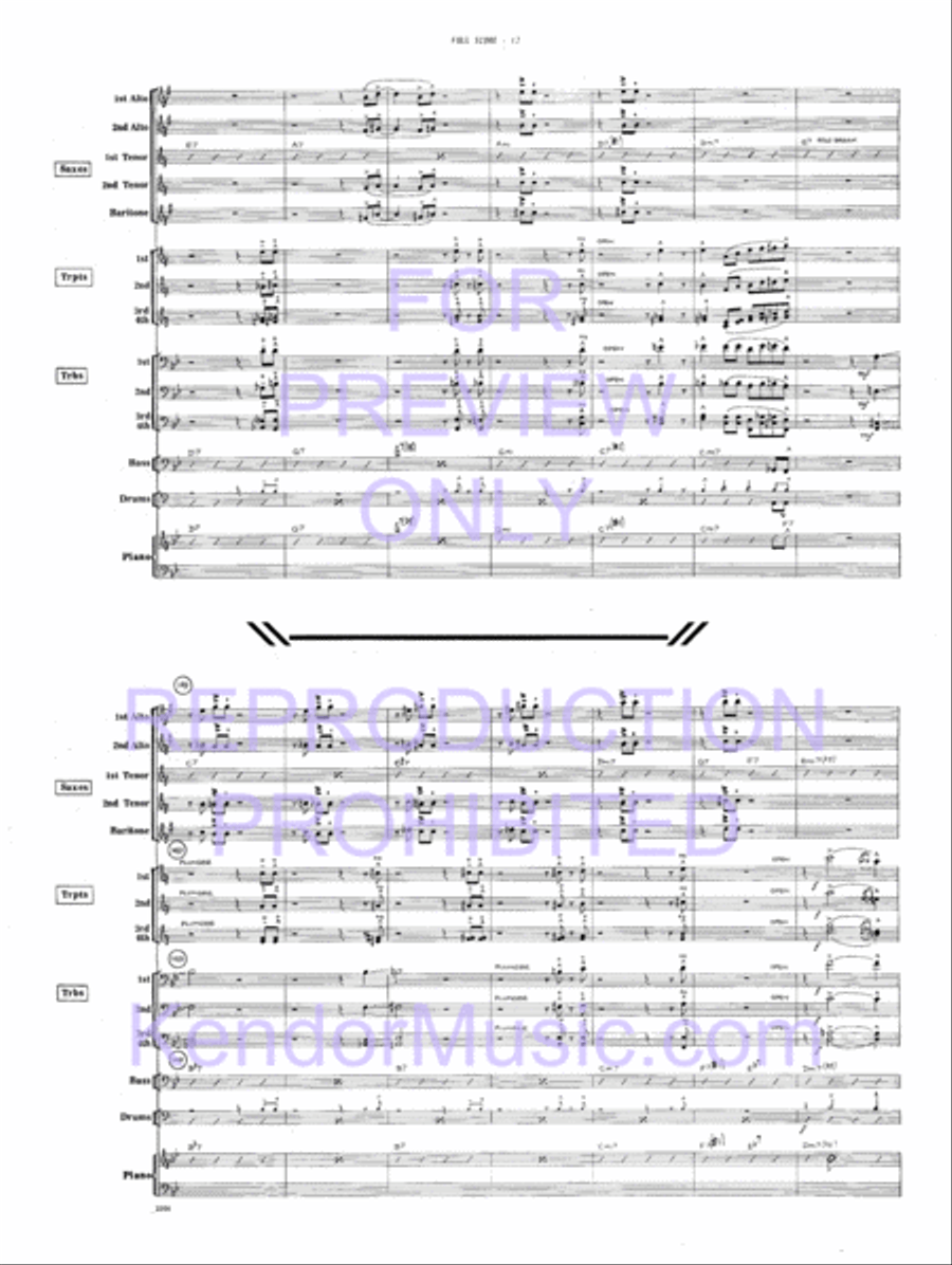 Road Time Shuffle Jazz Ensemble scores gallery preview page 15
