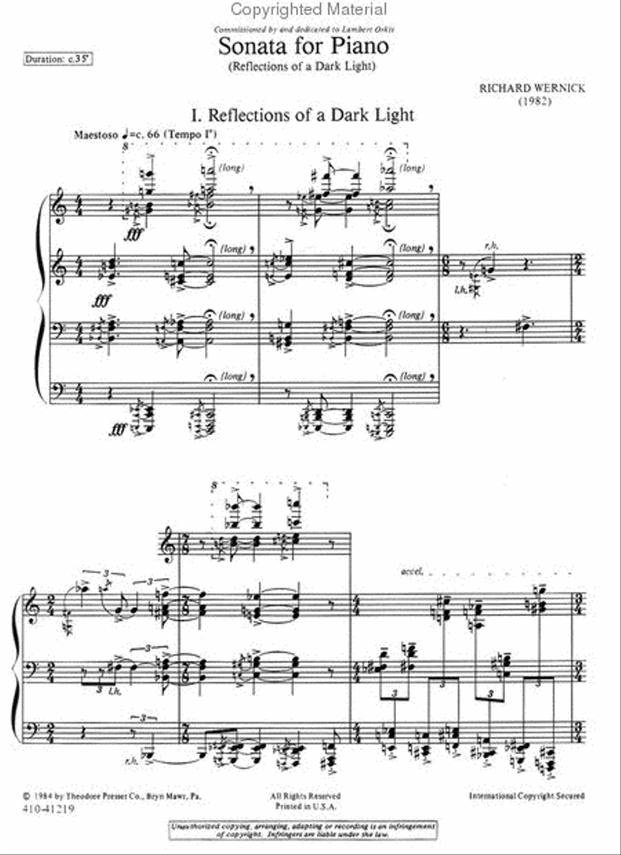Sonata For Piano Chamber Music scores gallery preview page 2