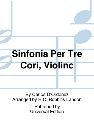 Book cover for Sinfonia Per Tre Cori, Violinc