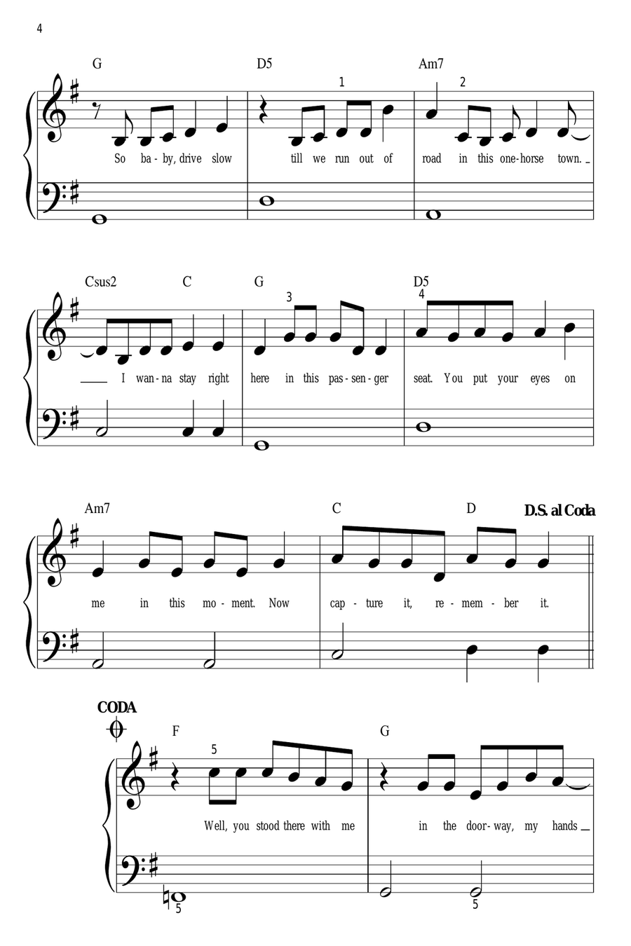 Fearless Easy Piano scores gallery preview page 4
