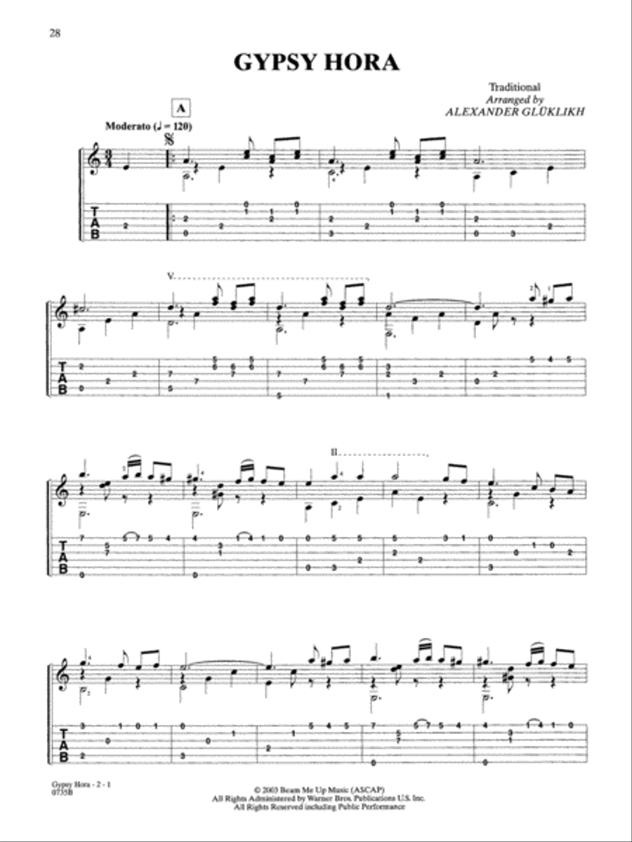 Gypsy Guitar Classical Guitar scores gallery preview page 4