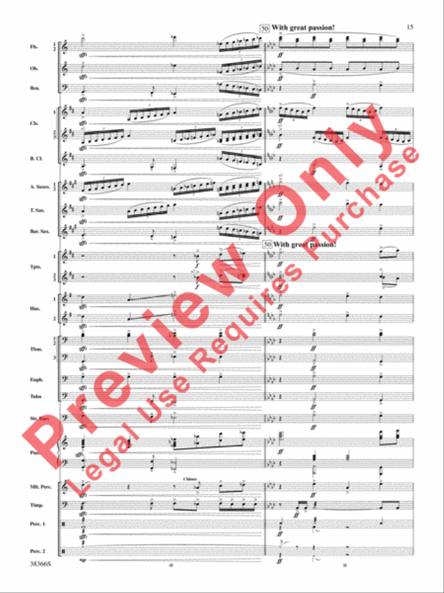October Farewell Concert Band scores gallery preview page 16