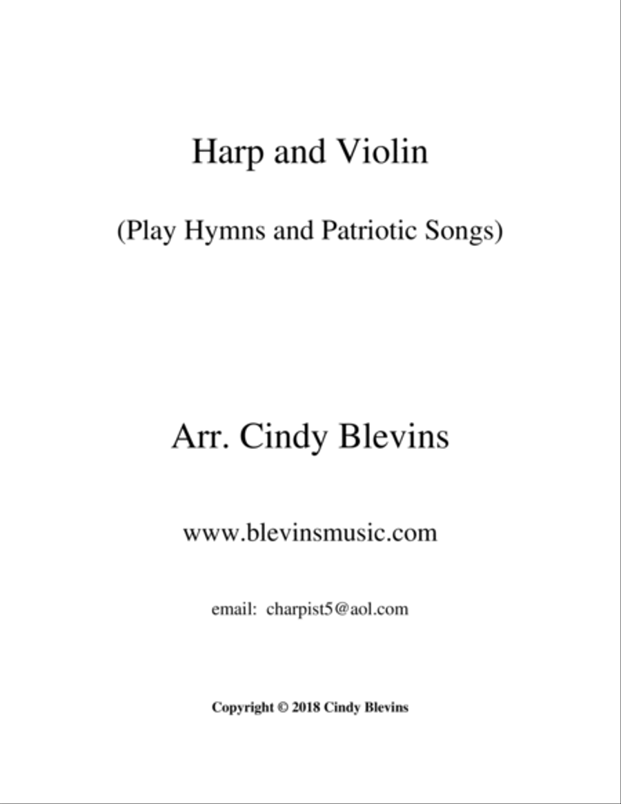 Harp and Violin (Play Hymns and Patriotic Songs) String Duet scores gallery preview page 6