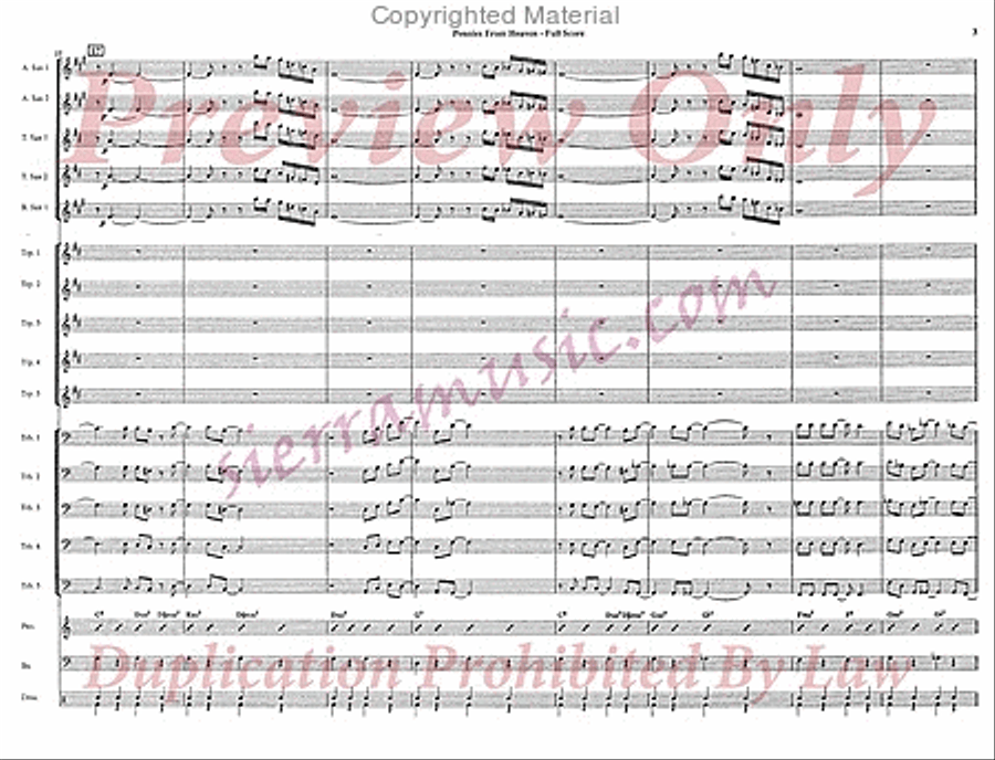 Pennies From Heaven Jazz Ensemble scores gallery preview page 4