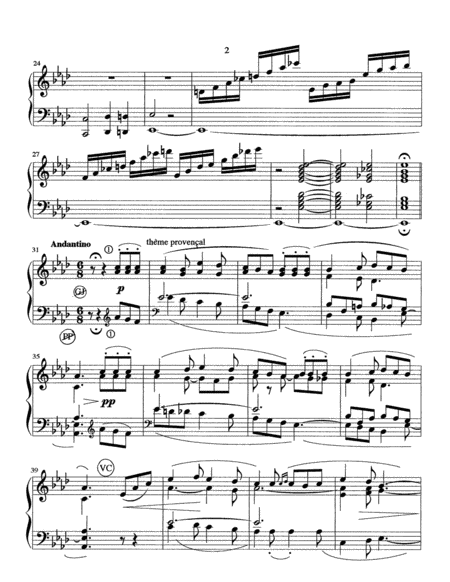 Fantasy on provençal air for Liszt Organ