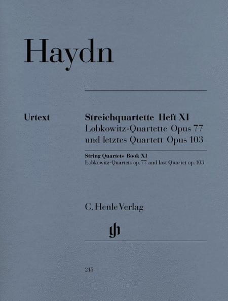 Franz Joseph Haydn: String Quartets Book XI, Ops. 77 and 103