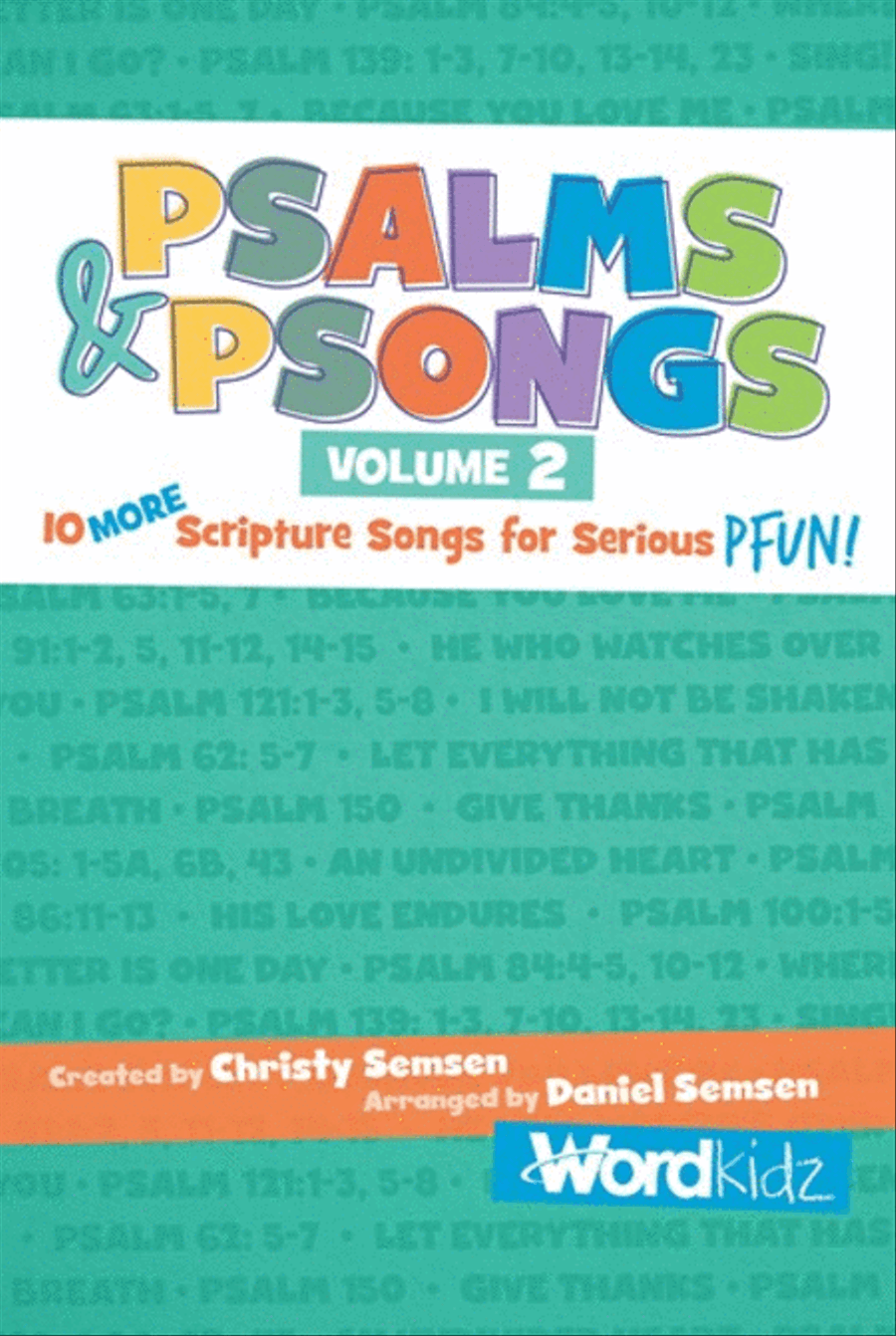 Psalms & Psongs Volume 2 - Choral Book Choir scores gallery preview page 1