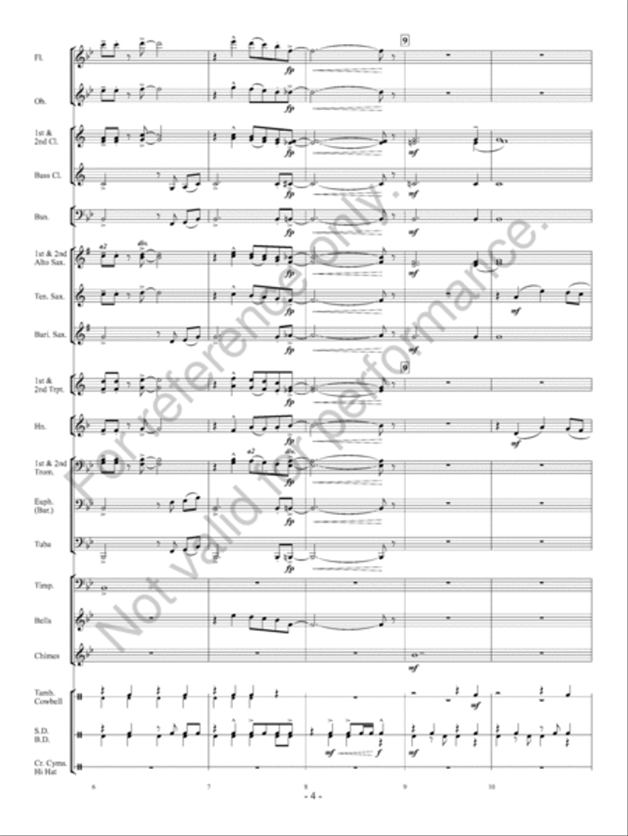 O Come All Ye Faithful Concert Band scores gallery preview page 5