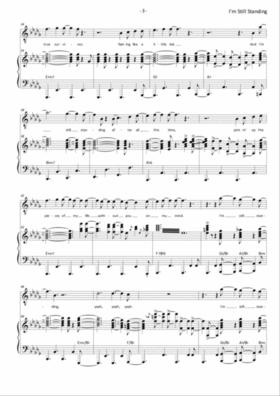 I'm Still Standing Voice scores gallery preview page 3