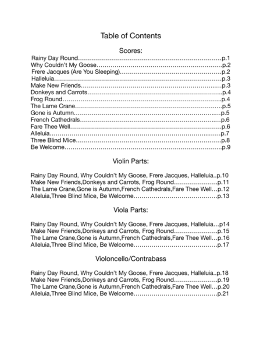 Rounds of the World String Orchestra scores gallery preview page 3