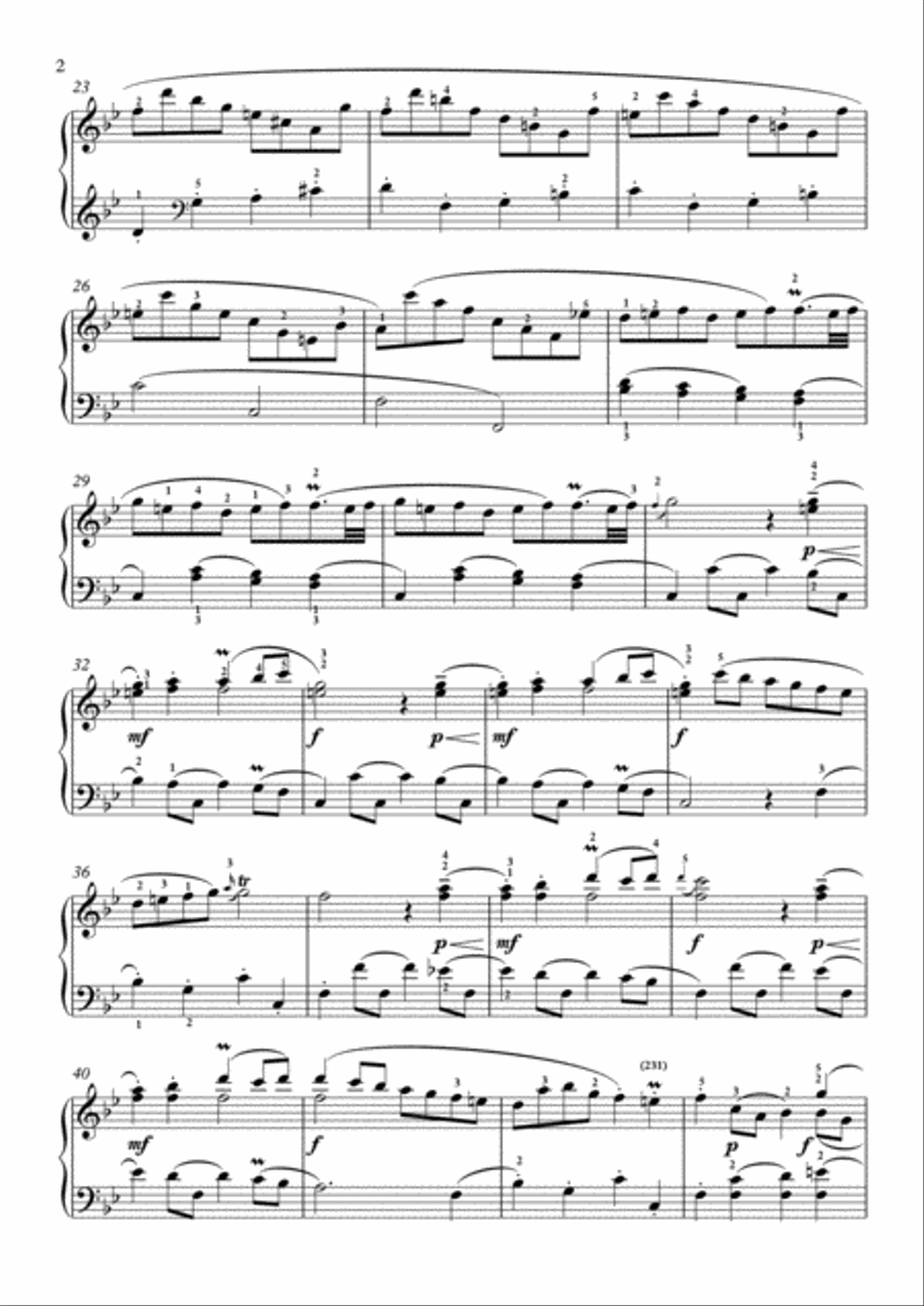 Scarlatti-Sonata in B-Major L.145 K.272(piano) Piano Solo scores gallery preview page 3