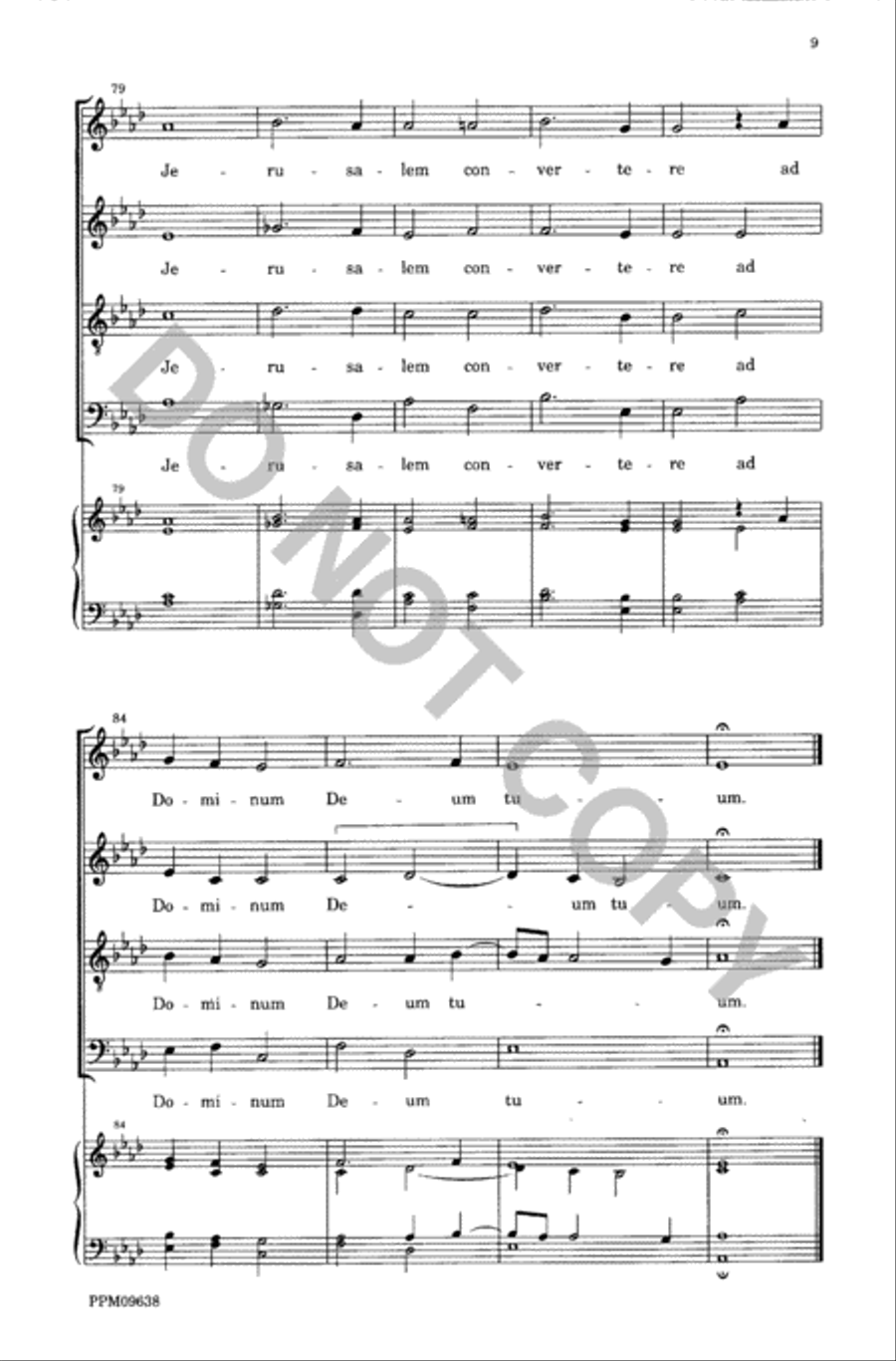 Lamentations of the Prophet Jeremiah 4-Part scores gallery preview page 10