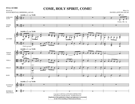 Come, Holy Spirit, Come! - Full Score