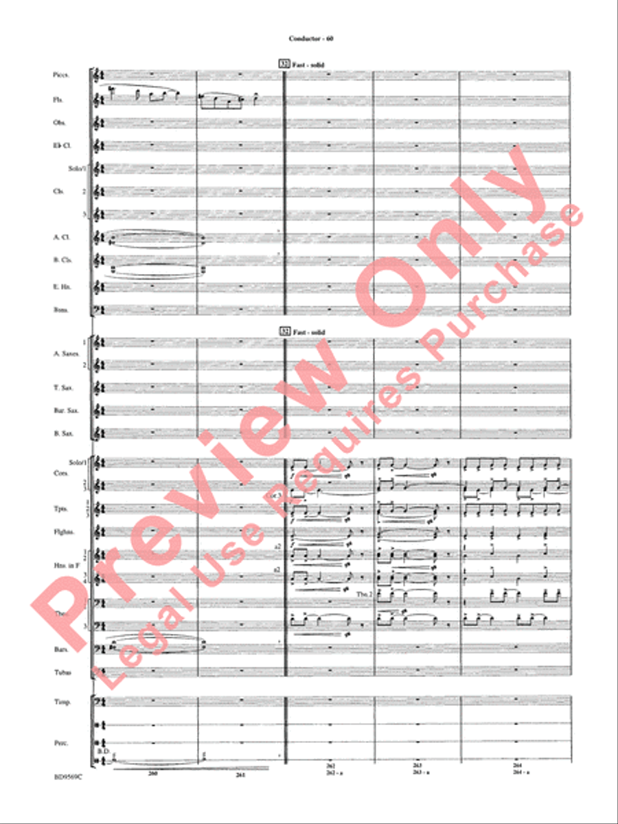 Jericho Concert Band scores gallery preview page 65