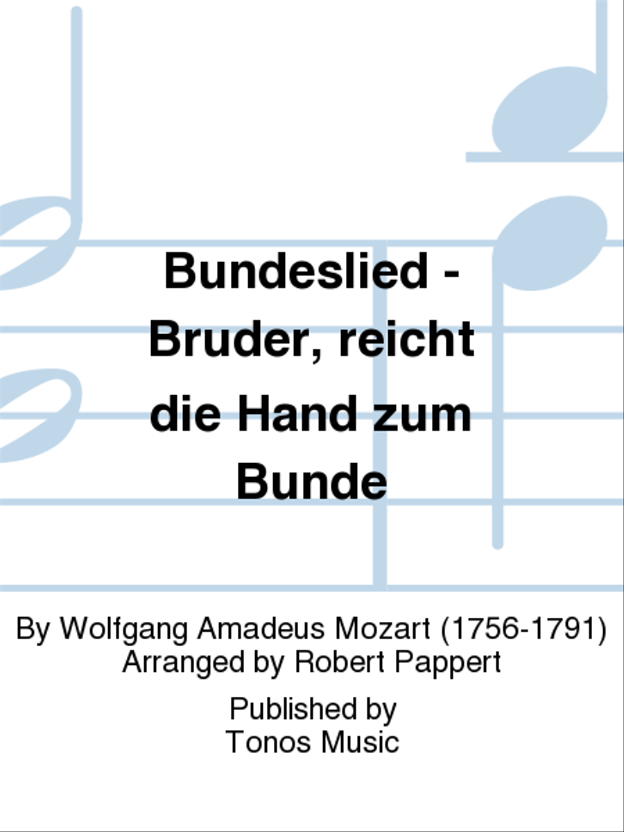 Bundeslied - Bruder, reicht die Hand zum Bunde A Cappella scores gallery preview page 1