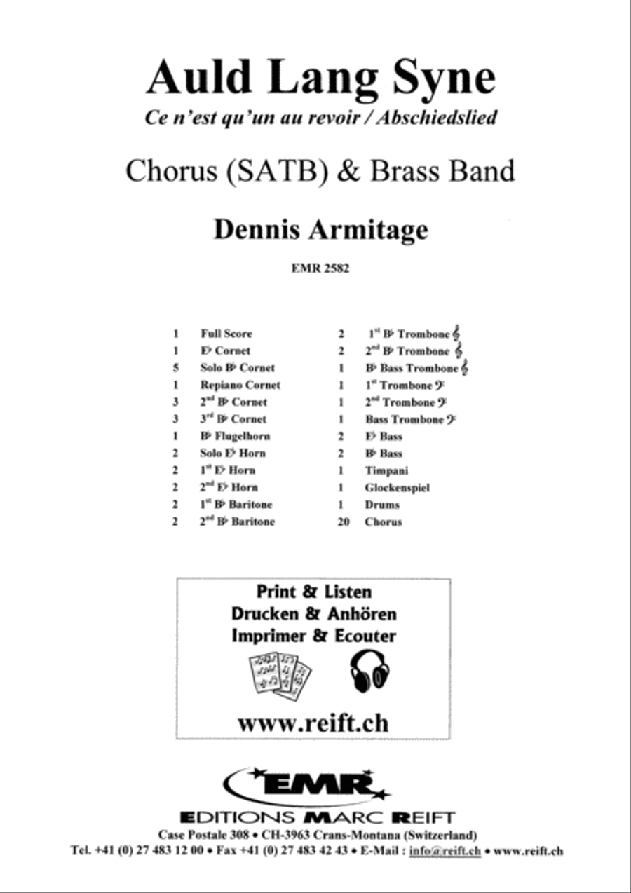 Auld Lang Syne 4-Part scores gallery preview page 2