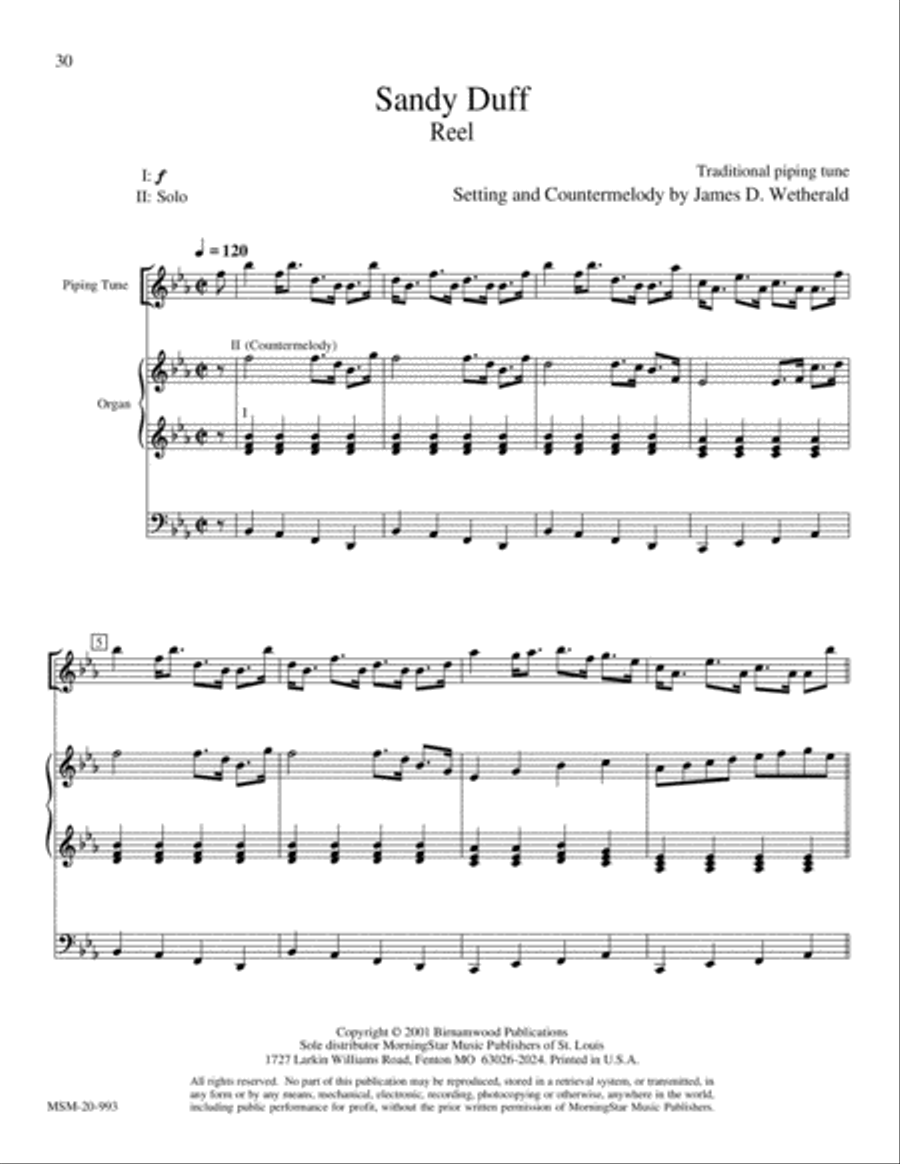 Highland Cathedral Bagpipe scores gallery preview page 15