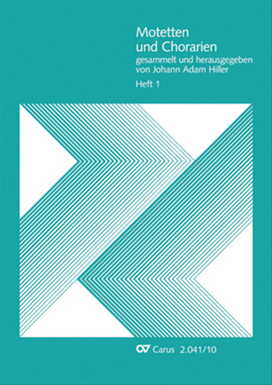 Motets and arias for choirs collected and edited by Johann Adam Hiller, vol. 1 Voice Solo scores gallery preview page 1