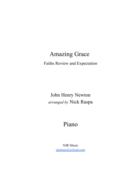 Amazing Grace (solo piano) image number null